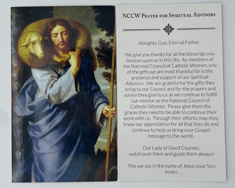 Spiritual Advisor Prayer Cards (Pks. of 25)